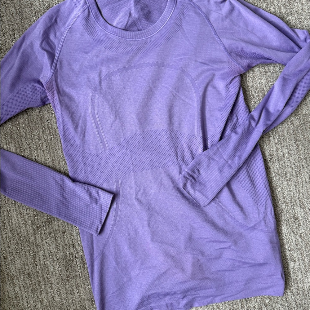 lululemon athletica Long Sleeve Tee in Lavender Purple